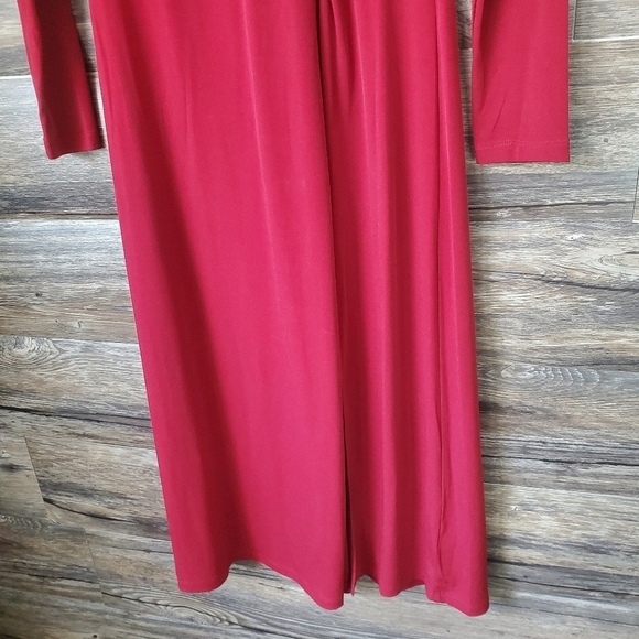NEW Michael Kors Women's Long Sleeve Maxi Dress Maroon Color  Size XS * - Picture 4 of 14
